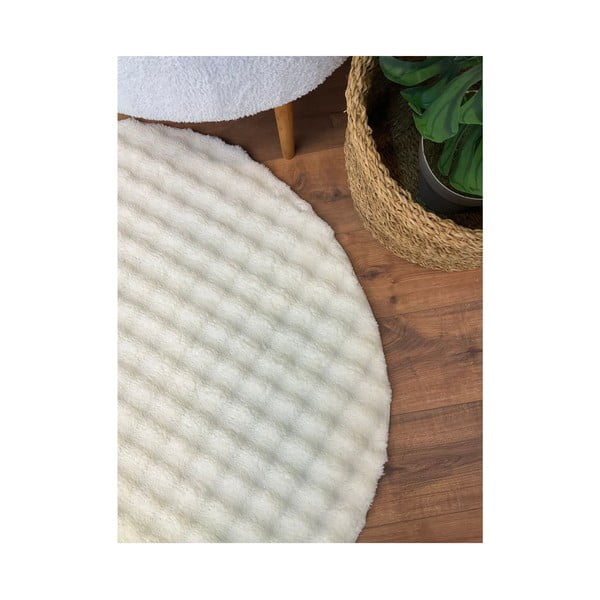 Kremowy okrągły dywan odpowiedni do prania ø 120 cm Bubbly – Oyo Concept-image-4