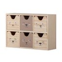 Drewniany dziecięcy pojemnik na zabawki w naturalnym kolorze 27x8x18 cm Calle – Bloomingville Mini
