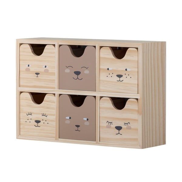 Drewniany dziecięcy pojemnik na zabawki w naturalnym kolorze 27x8x18 cm Calle – Bloomingville Mini