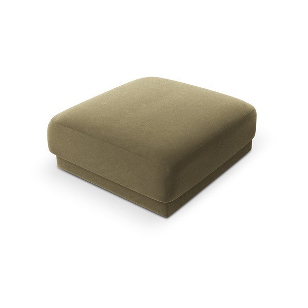 Zielony aksamitny puf Miley  – Micadoni Home-image-4