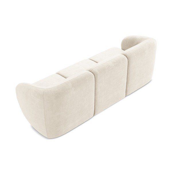 Beżowa sofa z tkaniny szenilowej 244 cm Lani – Makamii-image-3