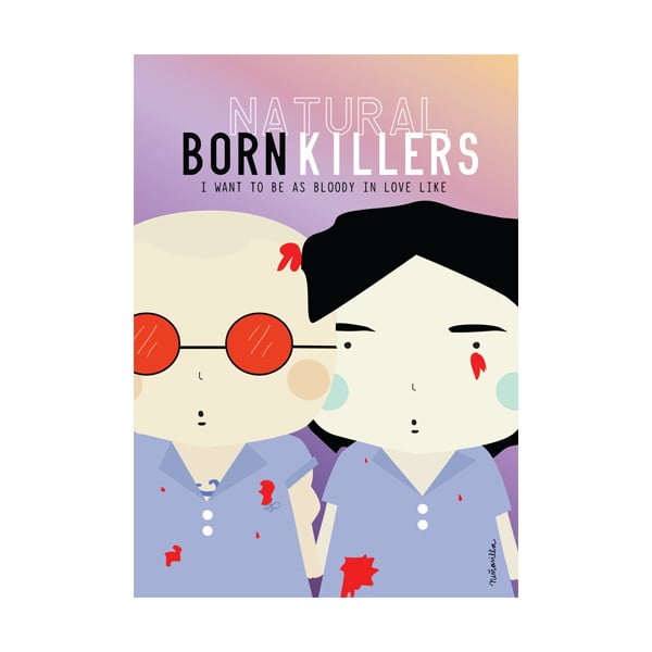 Plakat NiñaSilla Born Killers, 21x42 cm