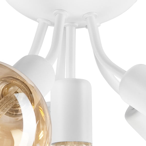 Biała lampa sufitowa bez klosza Viggo – LAMKUR-image-4