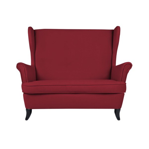 Czerwona sofa 2-osobowa Micadoni Home Pirla-image-1