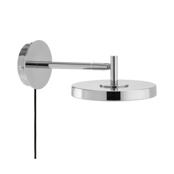 Kinkiet LED z elastyczną konstrukcją/ze ściemniaczem do kontaktu w kolorze srebra z połyskiem ø 15 cm Asteria Wall Short – UMAGE