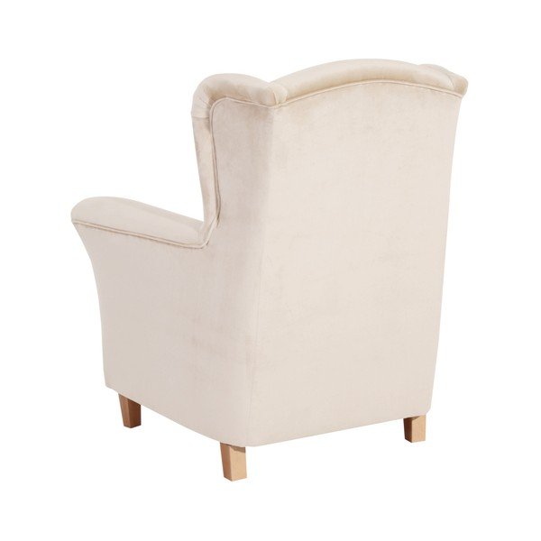Kremowy fotel Max Winzer Agnetha Suede-image-2
