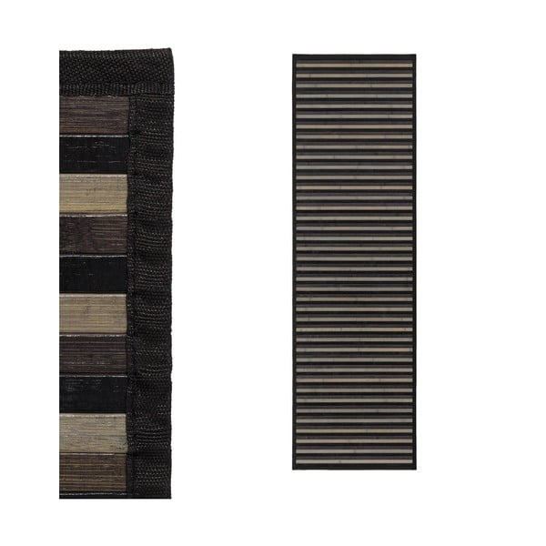 Szary bambusowy chodnik 60x200 cm – Casa Selección-image-2