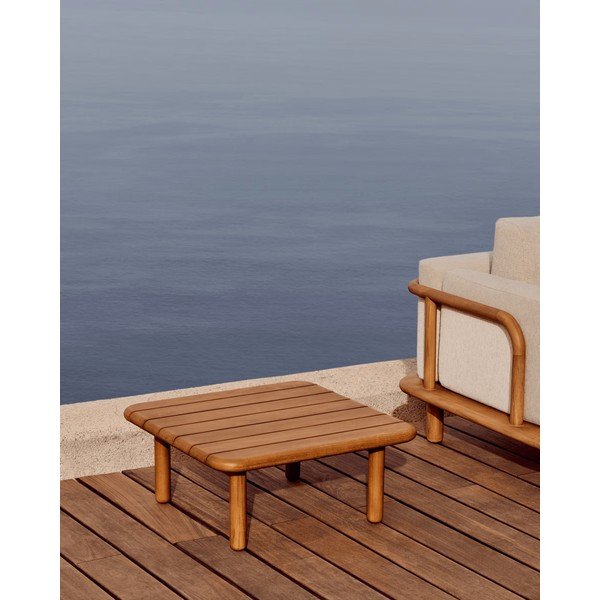 Stolik ogrodowy z litego drewna tekowego 70x70 cm Turqueta – Kave Home-image-1