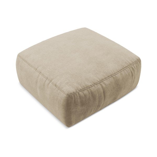 Jasnobrązowy podnóżek z tkaniny szenilowej Kuki – Makamii-image-2