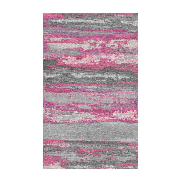 Szaro-różowy dywan Kate Louise Vintage, 80x150 cm