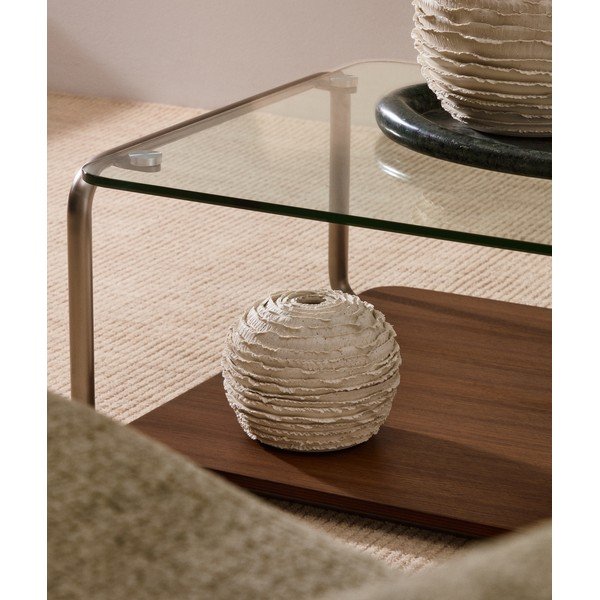 Kremowy ceramiczny ręcznie wykonany wazon (wysokość 15,5 cm) Evania – Kave Home-image-1
