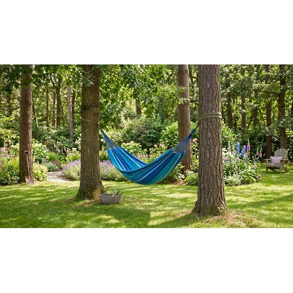 Niebiesko-biały hamak Cattara Textil-image-1