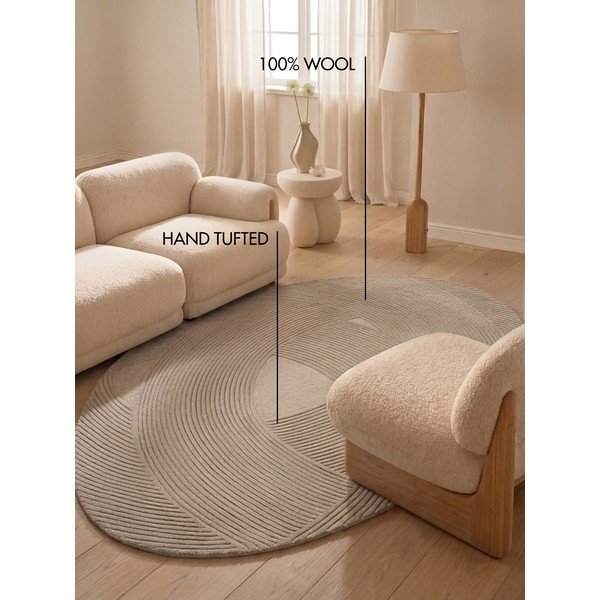 Beżowy wełniany dywan 160x230 cm Kensington Victoria – Ted Baker-image-4