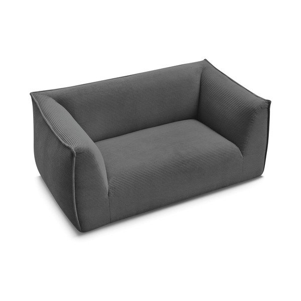 Ciemnoszara sztruksowa sofa 170 cm Giorgia – Bobochic Paris-image-3