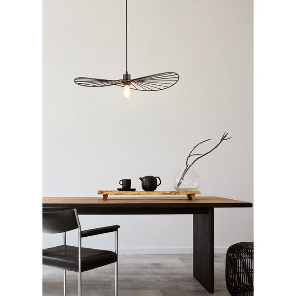 Lampa wisząca w kolorze matowej czerni ø 60 cm Chapeau – Reality-image-2