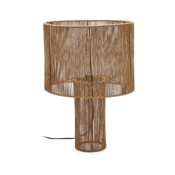 Lampa stołowa w naturalnym kolorze z kloszem z juty (wysokość 54 cm) Pontos – Kave Home