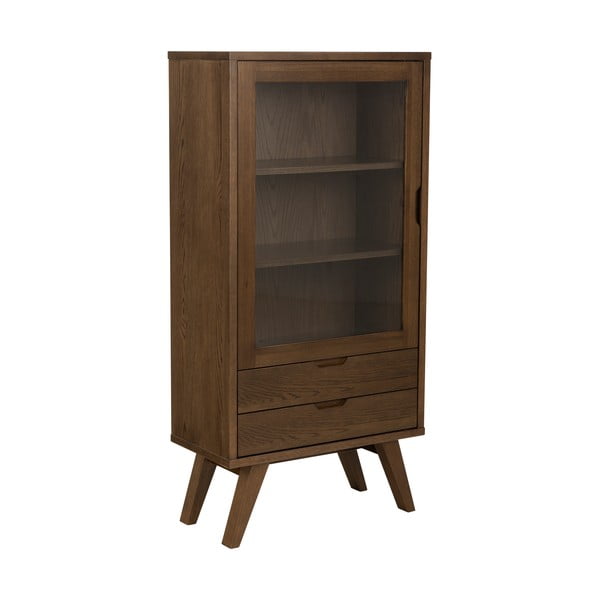 Brązowa witryna w dekorze dębu 72x145x36 cm A-Line – Actona-image-1