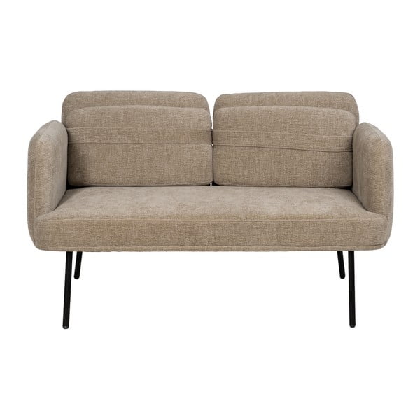 Beżowa sofa  z tkaniny szenilowej 127 cm Bind – Ixia