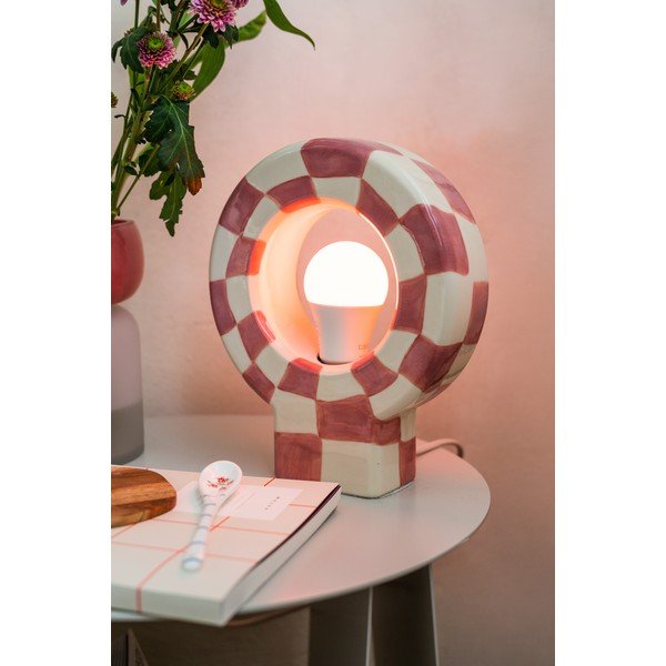 Różowa lampa stołowa (wysokość 23,5 cm) Vialini – Bloomingville-image-4