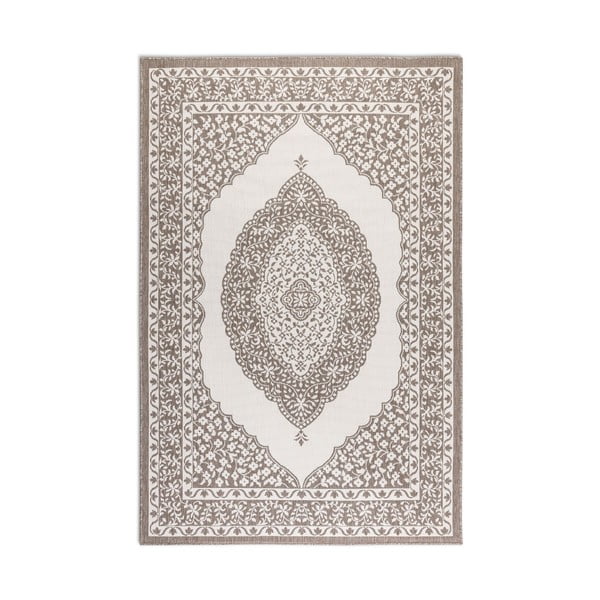 Brązowo-kremowy dywan odpowiedni na zewnątrz 200x290 cm Gemini – Elle Decoration
