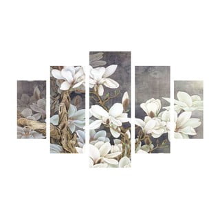 Obraz wieloczęściowy White Blossom, 92x56 cm