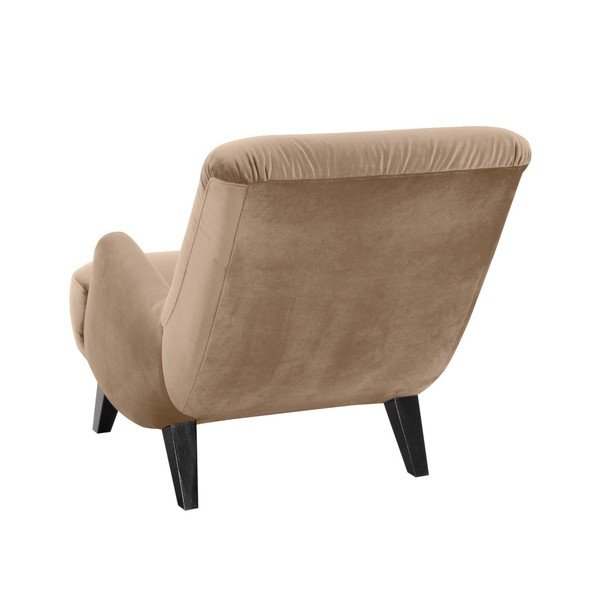 Beżowy fotel z czarnymi nogami Max Winzer Brandford Suede-image-1