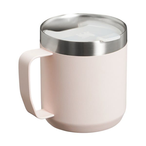 Jasnoróżowy kubek termiczny ze stali nierdzewnej 350 ml Stay-Hot Camp Mug Rose Quartz – Stanley-image-3