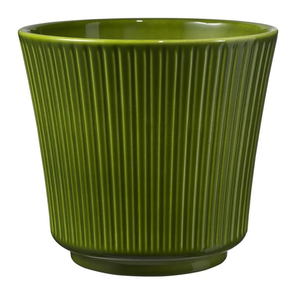 Zielona ceramiczna doniczka Big pots Gloss, ø 16 cm