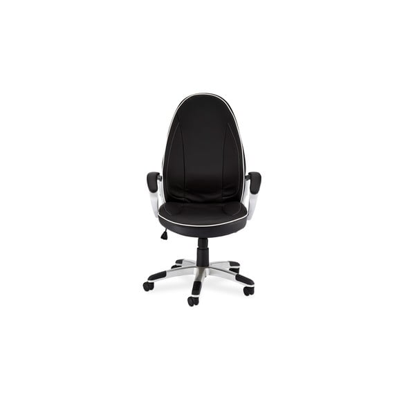 Czarno-biały fotel biurowy Furnhouse Speedy 4