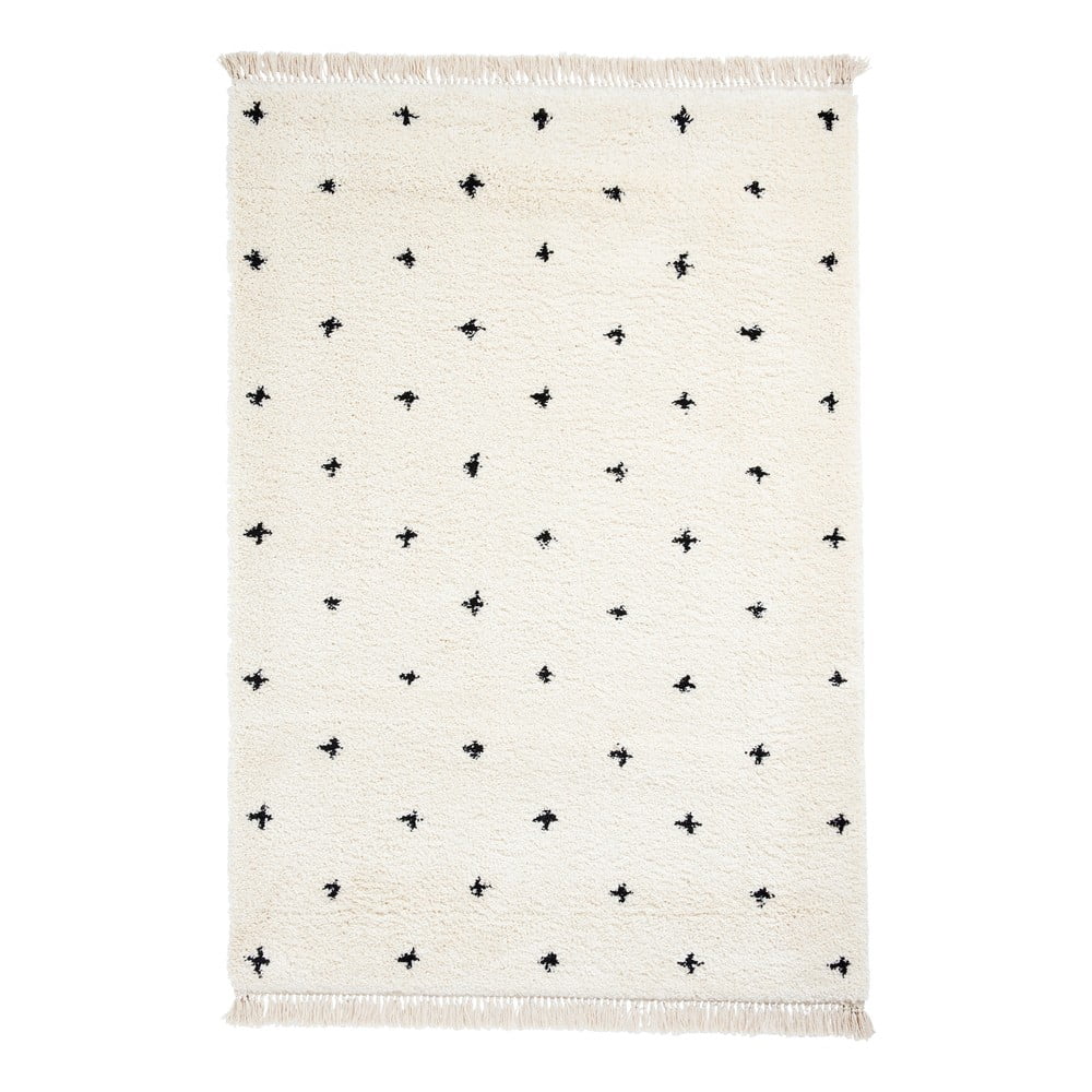 Biało-czarny dywan Think Rugs Boho Dots, 160x220 cm