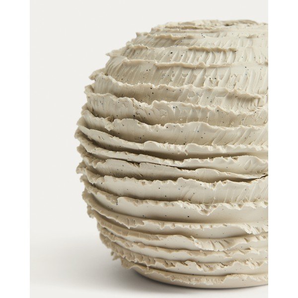 Kremowy ceramiczny ręcznie wykonany wazon (wysokość 15,5 cm) Evania – Kave Home-image-4