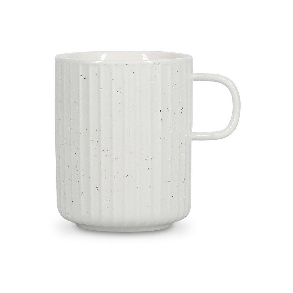 Biały kubek new bone china 410 ml Ora Gloss – Salt&Pepper