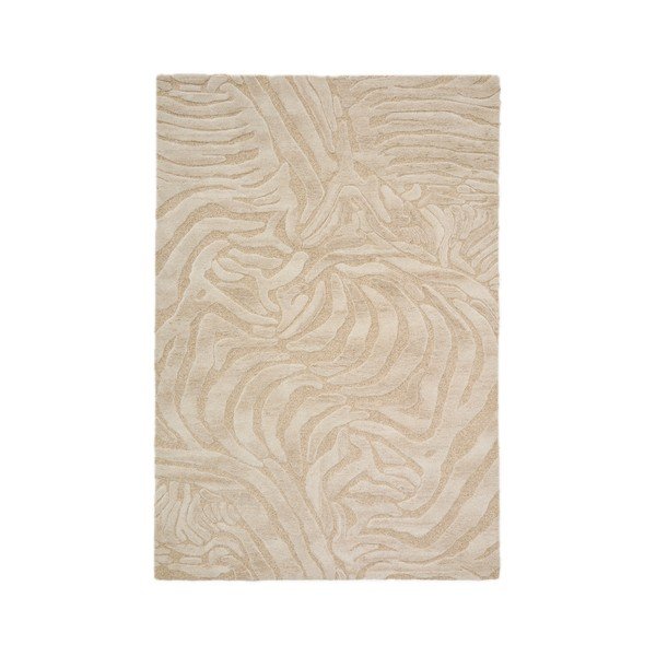 Beżowy dywan z mieszanki wełny tkany ręcznie 160x230 cm Tribet – Kave Home