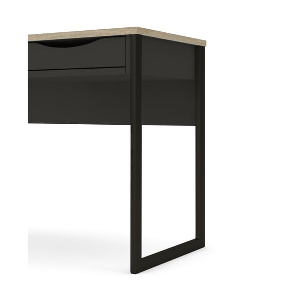 Czarne biurko Tvilum Function Plus, 130 x 48 cm-image-4
