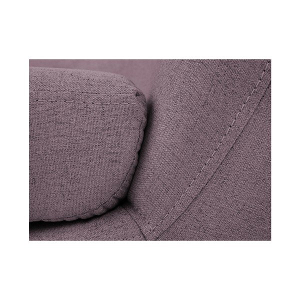 Różowy fotel z brązowymi nogami Mazzini Sofas Piemont-image-4