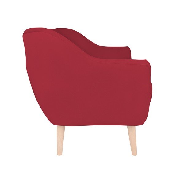 Czerwona sofa 2-osobowa Micadoni Home Vincente-image-3
