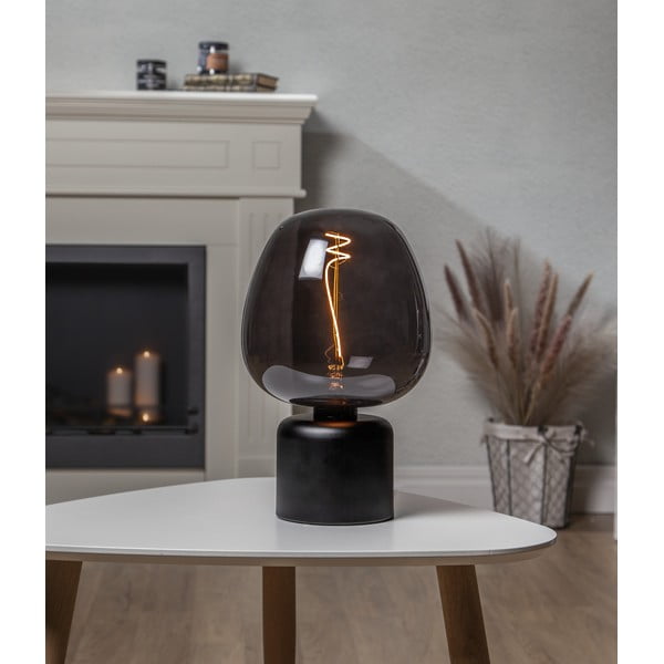 Czarna podstawa lampy 10 cm Glans – Star Trading-image-1