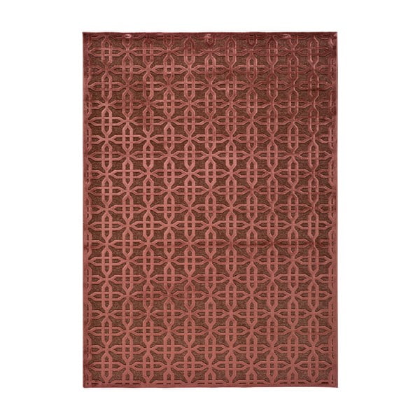 Czerwony dywan z wiskozy Universal Margot Copper, 200x300 cm