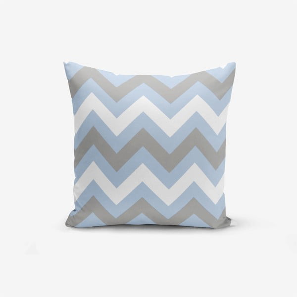 Poszewka na poduszkę Minimalist Cushion Covers Zigzag Blue, 45x45 cm