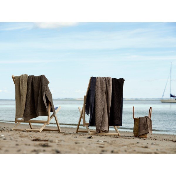 Zielonoszary bawełniany ręcznik kąpielowy 140x70 cm Classic − Zone-image-1