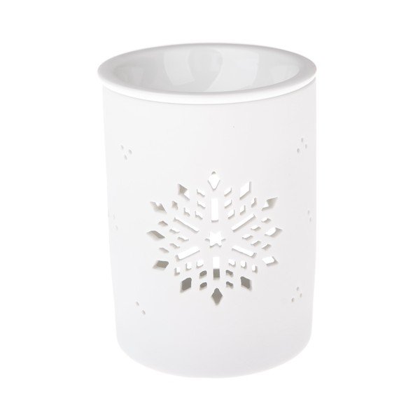 Biały porcelanowy kominek zapachowy Dakls, wys. 12,2 cm