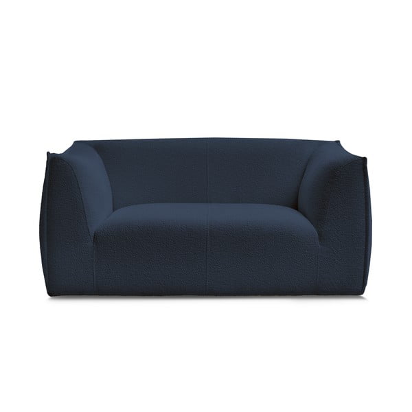 Ciemnoniebieska sofa z materiału bouclé 170 cm Giorgia – Bobochic Paris