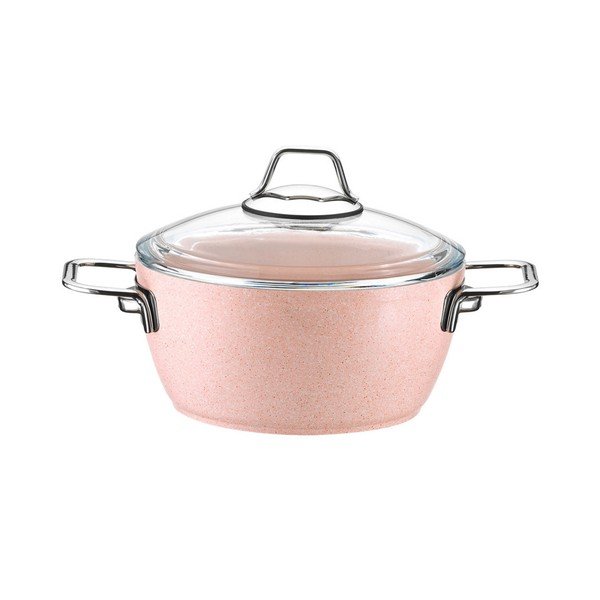 Zestaw 3 garnków i patelni ze stali nierdzewnej Kutahya Rose-image-3