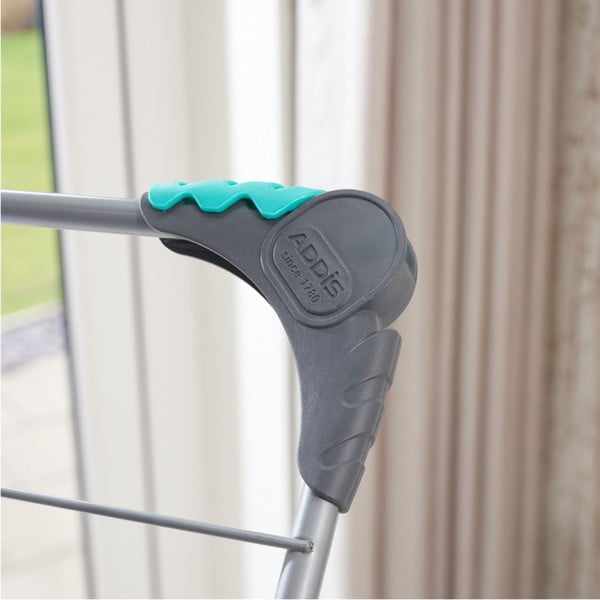 Trzypoziomowa suszarka do ubrań w kolorze srebra – Addis-image-1