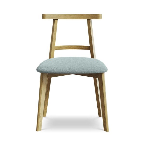 Niebieskie krzesło z litego drewna Ohelo – Makamii-image-1