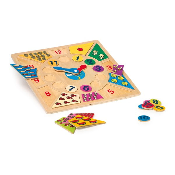Drewniany zegar edukacyjny Legler Tell the Time-image-1