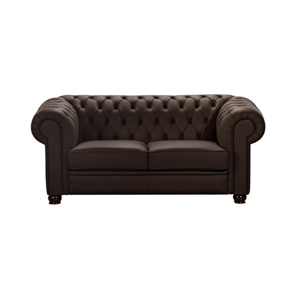 Brązowa skórzana sofa Max Winzer Chandler, 172 cm