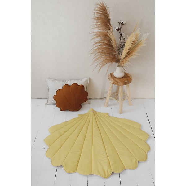 Żółty dziecięcy koc do zabawy Miód – Moi Mili-image-2