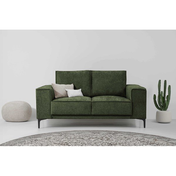 Zielona sofa z tkaniny szenilowej 164 cm Copenhagen – Scandic-image-1