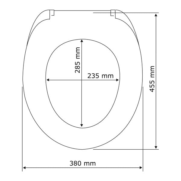 Deska sedesowa wolnoopadająca Wenko Astera, 45x37,5 cm-image-3